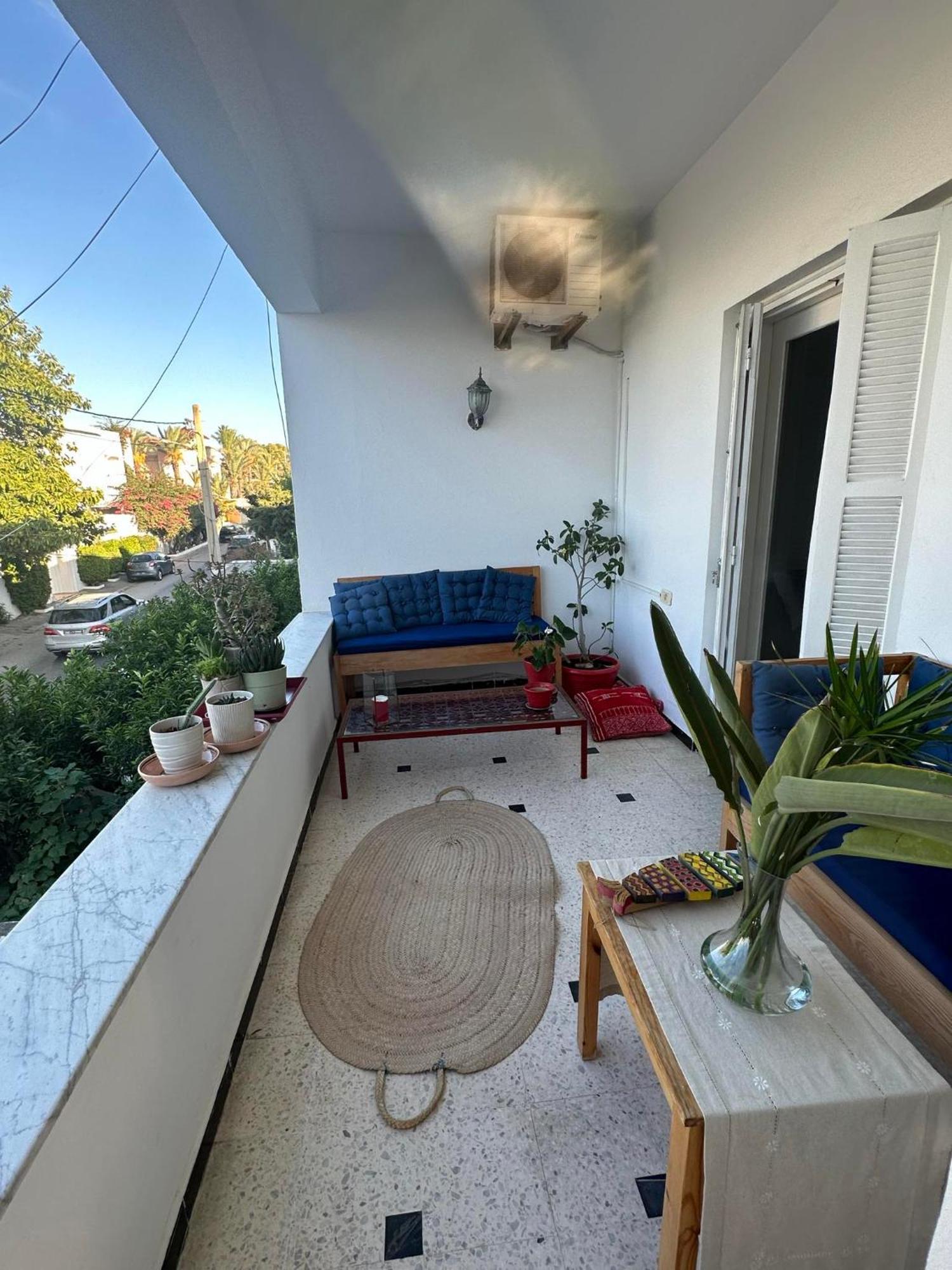 ラ・マルサLuxeux Et Ideal A Marsa Plage Vue Sur Merアパートメント エクステリア 写真